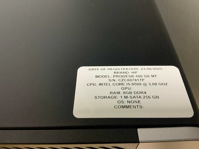 Hp prodesk 400 g6 mt desktop (2x) - afbeelding 3 van  8