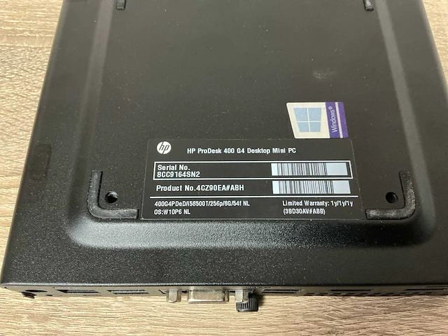 Hp prodesk 400g4 mini desktop - afbeelding 3 van  3