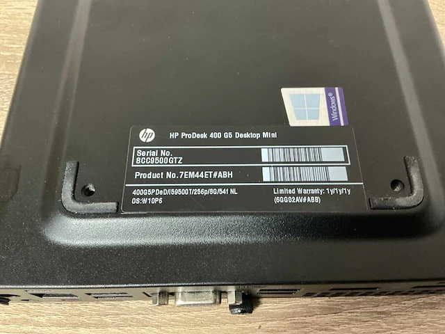 Hp prodesk 400g5 mini desktop - afbeelding 3 van  3