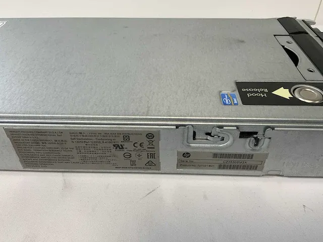 Hp proliant bl460cc gen9, 2x xeon(r) e5-2667 v3, 12x 32 gb ram, no hdd blades (2x) - afbeelding 7 van  8