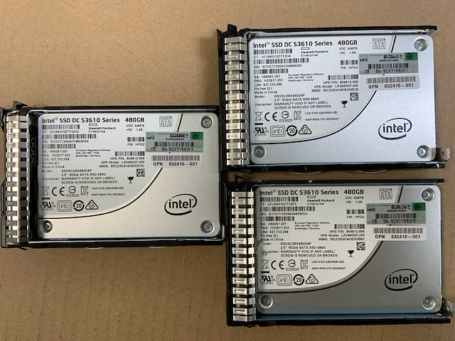 Hp proliant dl360 g9, 2x xeon(r) e5-2650 v4, 8x 16 gb ram, 3x 480 gb ssd(lk0480gfjsk) - 2x 1.8 tb sas(al14seb18eq) rack mount chassis - afbeelding 10 van  10