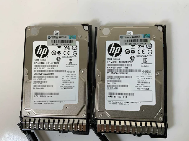 Hp proliant dl380 gen 9, 2x xeon(r) e5-2630, 2x 16 gb ram, 4x 400 gb ssd(mk0400gctza) - 2x 146 gb sas(eh0146fbqdc) rack mount chassis - afbeelding 2 van  11
