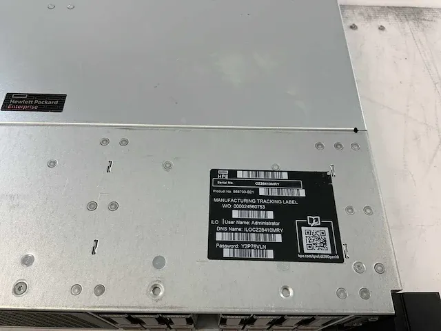 Hp proliant dl380 gen10, xeon(r) gold 5115, 6x 16 gb ram, 7x 2 tb sas (eg002400jwjnt) rack mount chassis - afbeelding 7 van  12