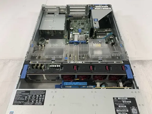 Hp proliant dl380 gen10, xeon(r) gold 5115, 6x 16 gb ram, 7x 2 tb sas (eg002400jwjnt) rack mount chassis - afbeelding 12 van  12