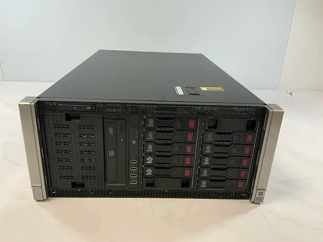 Hp proliant ml350p gen 8, xeon(r) cpu e5-2670 v2, 48 gb ram, 20 tb ssd tower server - afbeelding 1 van  8