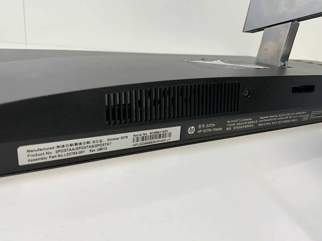 Hp (s270n) 27”, 3840x2160 (uhd) ips monitor - afbeelding 7 van  7
