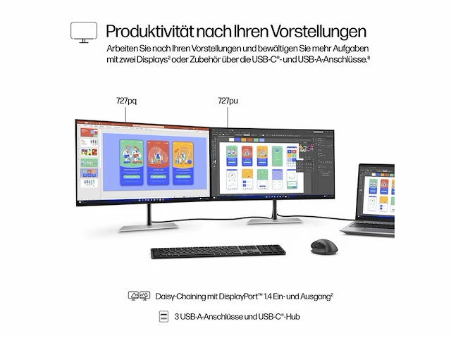 Hp serie 7 pro 27 inch qhd-monitor 727pq zwart - afbeelding 4 van  4