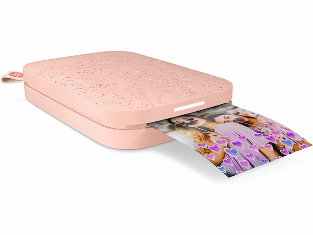 Hp sprocket new edition mobiele fotoprinter blush - afbeelding 3 van  5