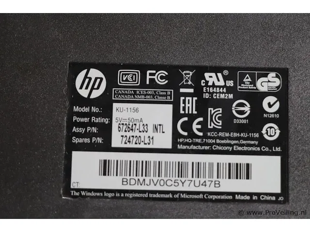 Hp toetsenbord - 3 stuks - afbeelding 3 van  4