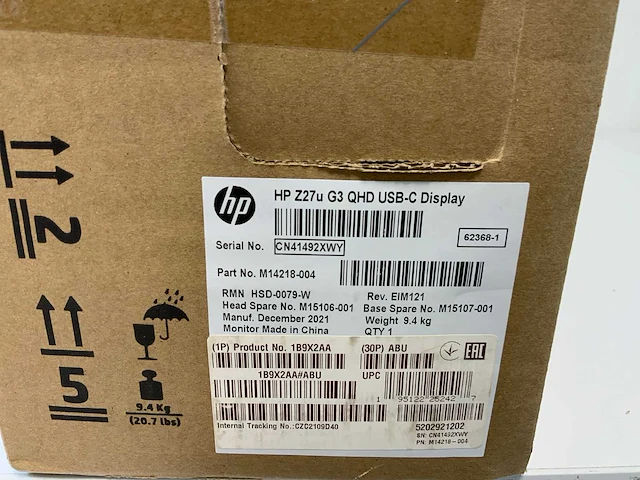 Hp (z27u g3) 27”, 2560x1440 (qhd) ips monitor - afbeelding 2 van  10