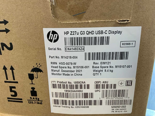 Hp (z27u g3) 27”, 2560x1440 (qhd) ips monitor - afbeelding 2 van  10