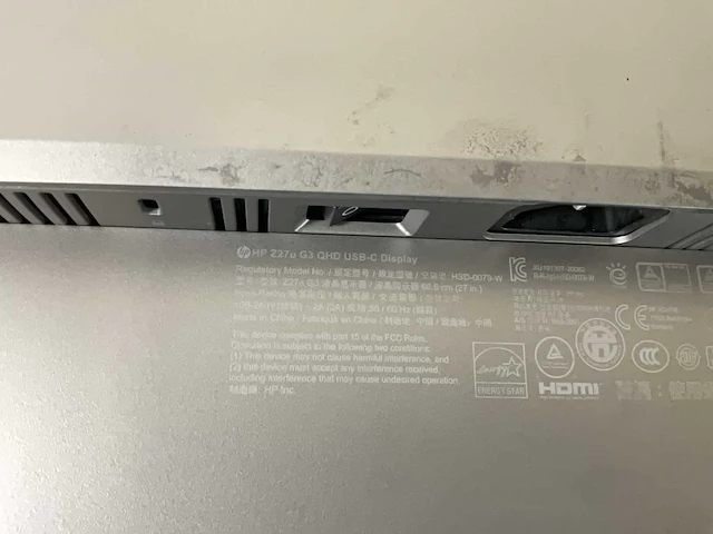 Hp (z27u g3) 27”, 2560x1440 (qhd) ips monitor - afbeelding 6 van  7