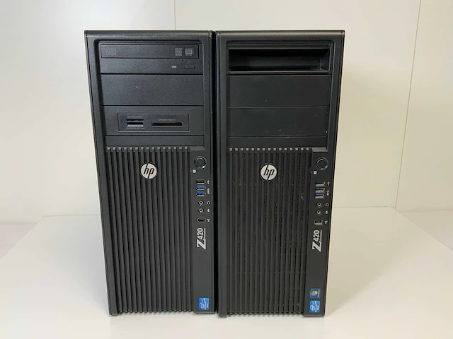 Hp z420, xeon(r) e5-1650, 16 gb ram, 1 tb hdd, nvidia quadro k1200 4 gb workstations (2x) - afbeelding 1 van  13