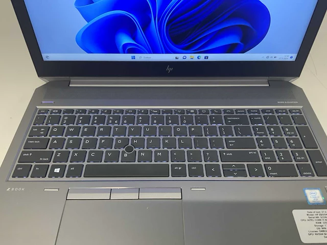 Hp zbook 15 g5 (i7) laptop - afbeelding 2 van  8