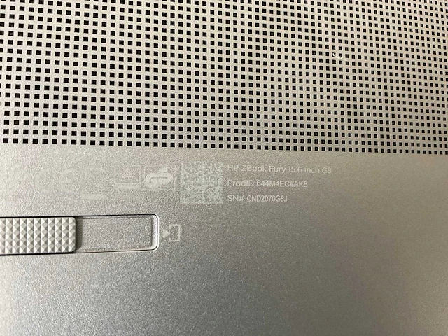 Hp zbook fury g8 15.5”, core(tm) i7 11th gen, 32 gb ram, 512 gb nvme, nvidia t1200 laptop 4 gb mobile workstation - afbeelding 8 van  8