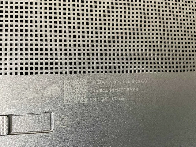 Hp zbook fury g8 15.5”, core(tm) i7 11th gen, 32 gb ram, 512 gb nvme, nvidia t1200 laptop 4 gb mobile workstation - afbeelding 8 van  9