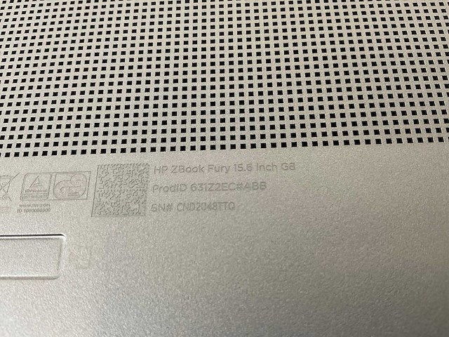 Hp zbook fury g8 15.5”, core(tm) i9 11th gen, 64 gb ram, 1 gb nvme, nvidia rtx a2000 4 gb mobile workstation - afbeelding 7 van  7