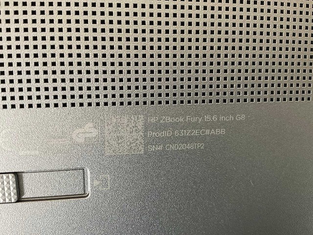 Hp zbook fury g8 15.5”, core(tm) i9 11th gen, 64 gb ram, 1 gb nvme, nvidia rtx a2000 4 gb mobile workstation - afbeelding 6 van  6