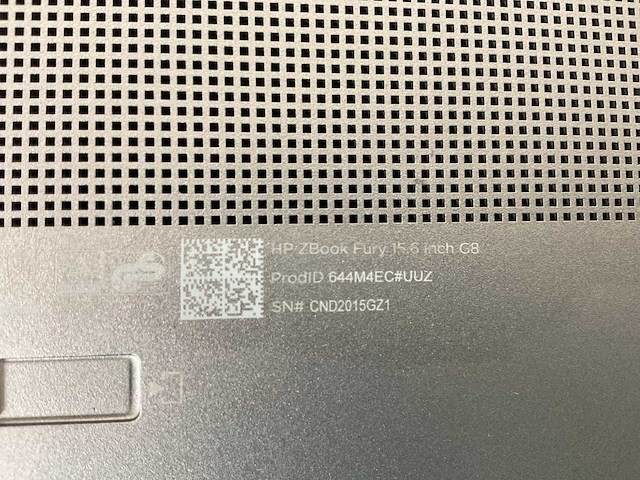 Hp zbook fury g8 15.6”, core(tm) i7 11th gen, 32 gb ram, 512 gb nvme, nvidia quadro t1200 4 gb mobile workstation - afbeelding 8 van  8
