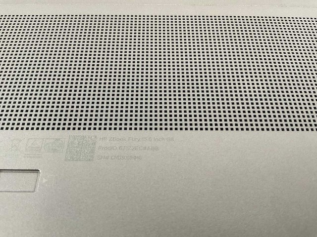 Hp zbook fury g8 15.6”, core(tm) i9 11th gen, 64 gb ram, 1 tb nvme, nvidia rtx a2000 4 gb mobile workstation - afbeelding 7 van  7
