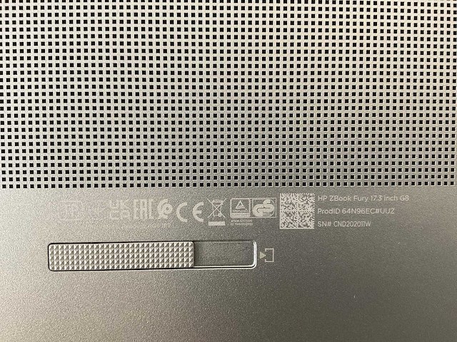 Hp zbook fury g8 17,3”, core(tm) i7 11th gen, 32 gb ram, 1 tb nvme, nvidia corp rtx a5000 16 gb mobile workstation - afbeelding 7 van  7