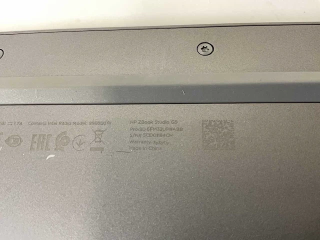 Hp zbook studio g5 15.5”, core(tm) i7 8th gen, 32 gb ram, 1 tb nvme, nvidia quadro p1000 4 gb mobile workstation - afbeelding 7 van  8