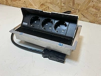 Hpl systems rvs inbouw stekkerdoos 3v (6x) - afbeelding 1 van  5