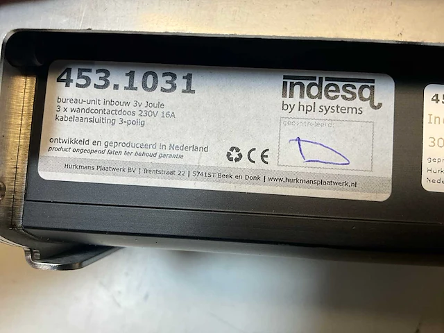 Hpl systems rvs inbouw stekkerdoos 3v (6x) - afbeelding 5 van  5