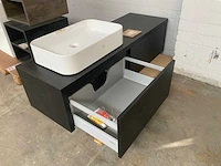 H&r bloxx line badmeubel 140cm black oak - afbeelding 3 van  8