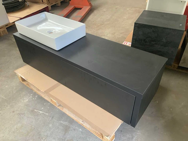 H&r bloxx line badmeubel 140cm black oak - afbeelding 6 van  8
