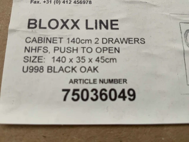 H&r bloxx line badmeubel 140cm black oak - afbeelding 8 van  8