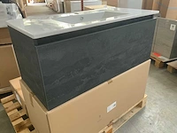 H&r matrix !ine badmeubel 100cm charcoal flow - afbeelding 2 van  7