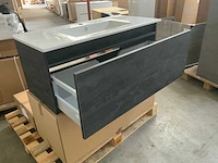 H&r matrix !ine badmeubel 100cm charcoal flow - afbeelding 7 van  7