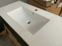 H&r matrix !ine badmeubel 100cm charcoal flow - afbeelding 4 van  7