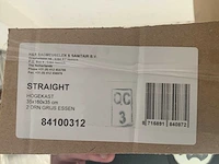 Hr straight badkamerkast hoog grijs essen 160cm - afbeelding 5 van  7
