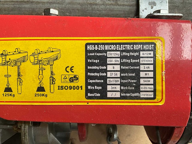 Hsg-b-250 kabellier - afbeelding 3 van  3