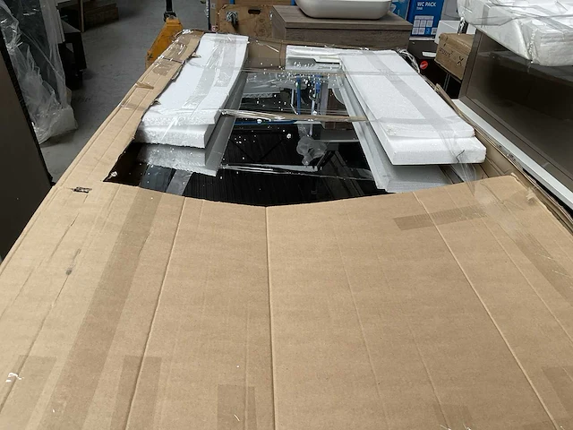 Hsk walk in met spiegelglas 85x200cm - afbeelding 2 van  3