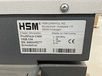 Hsm profipack c400 kartonperforator - afbeelding 5 van  5