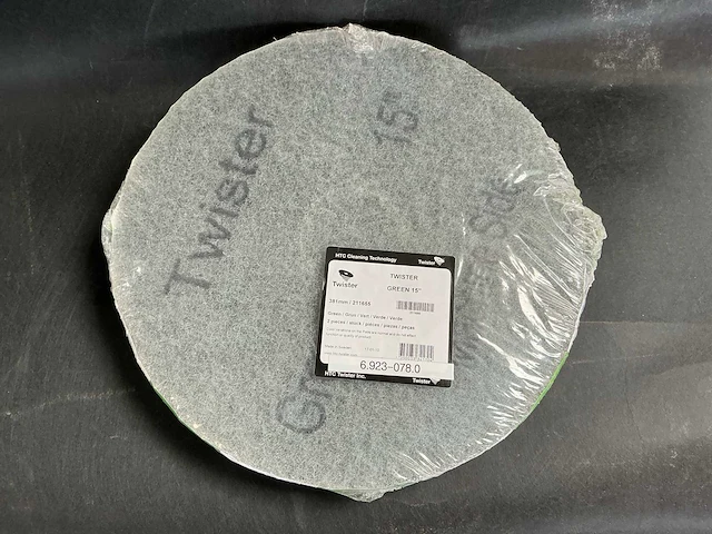 Htc cleaning technology twister pad green 15 inch (3x) - afbeelding 2 van  3
