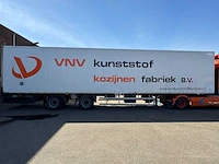 H.t.f. - 2001 - oplegger met gesloten geïsoleerde opbouw v.v gestuurde achteras, ama laadklep 14 meter og-12-zv - afbeelding 4 van  26