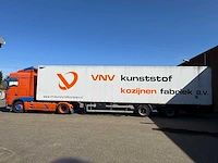 H.t.f. - 2001 - oplegger met gesloten geïsoleerde opbouw v.v gestuurde achteras, ama laadklep 14 meter og-12-zv - afbeelding 22 van  26