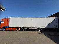 H.t.f. - 2002 - hzp32 - oplegger met gesloten opbouw v.v gestuurde achteras, ama laadklep 14 meter og-13-zv - afbeelding 1 van  19
