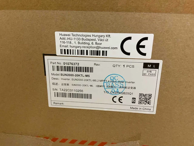 Huawei sun2000-20ktl-m5 omvormer - afbeelding 2 van  2