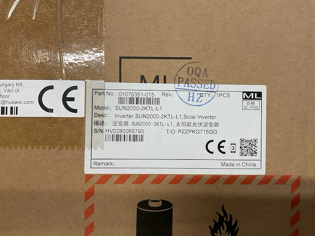 Huawei sun2000-ktl-l1 omvormer - afbeelding 5 van  5