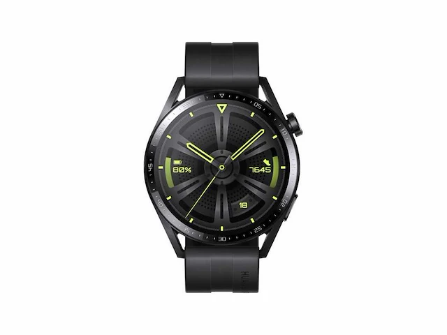 Huawei watch gt 3 - smartwatch - 46mm - zwart - afbeelding 1 van  2