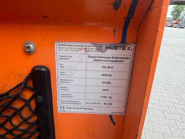Hubtex - 2016 - dq45d - 4weg zijlader - afbeelding 2 van  12