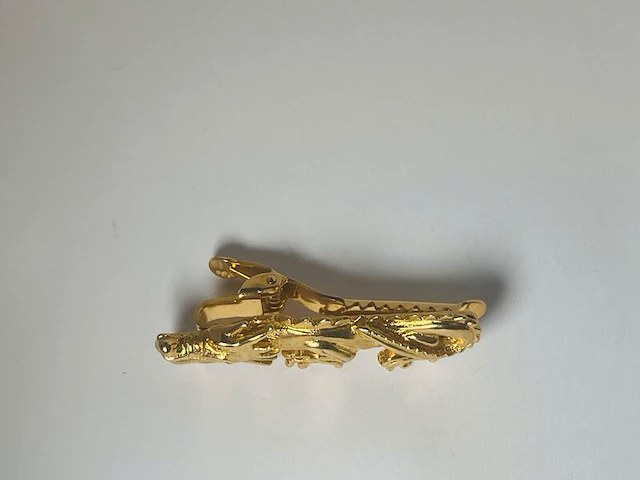 Hugo boss golden dragon 14kt gp tie pin - new old stock - afbeelding 2 van  3