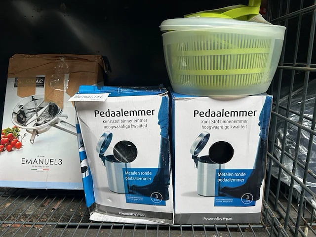Huishoudelijk w.o. pedaalemmer, slacentrifuge, w.o. v-part, leifheit - afbeelding 2 van  5