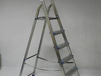 Huishoudtrap gamma met vijf treden en bordes. - afbeelding 4 van  4