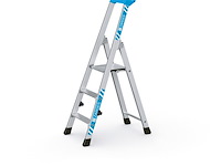 Huishoudtrap/geribbelde staande sportladder 3 treden zarges, nova s 42453 - afbeelding 1 van  2